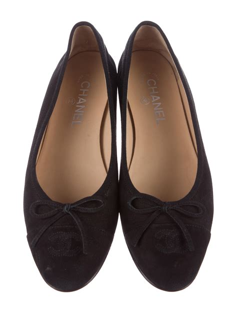 chanel suede flats